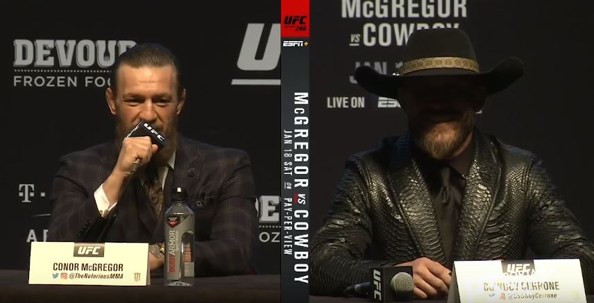 mcgregor cerrone ufc 246