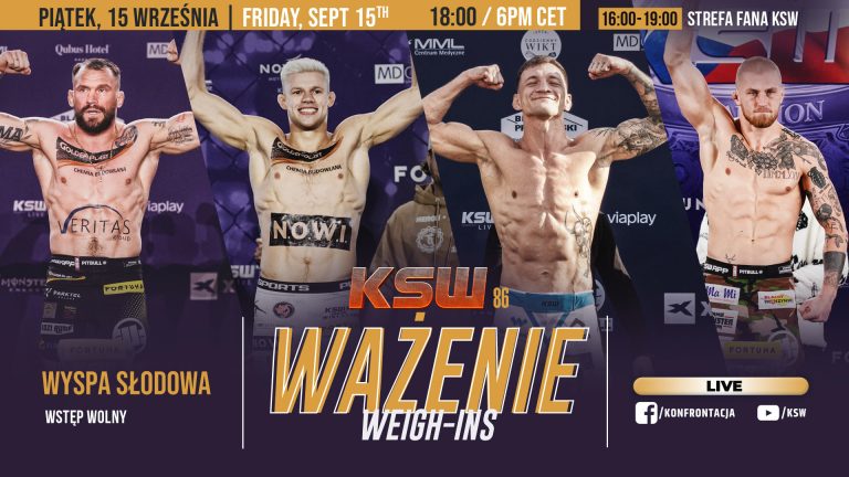 Oficjalna ceremonia ważenia przed KSW 86 we Wrocławiu