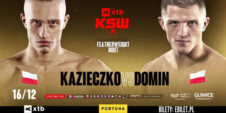 Wojciech Kazieczko zmierzy się z Michałem Dominem podczas XTB KSW 89