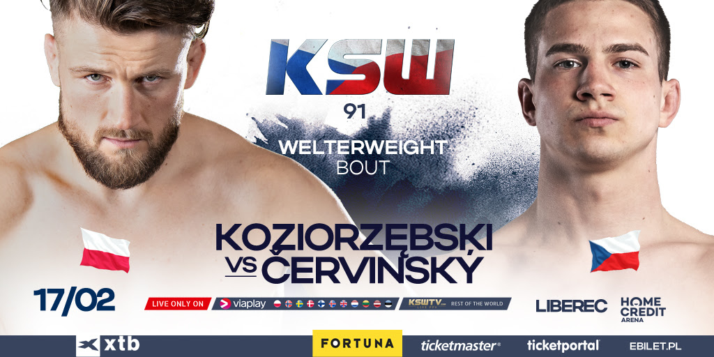 Kacper Koziorzębski zmierzy się z niepokonanym Czechem na gali KSW 91