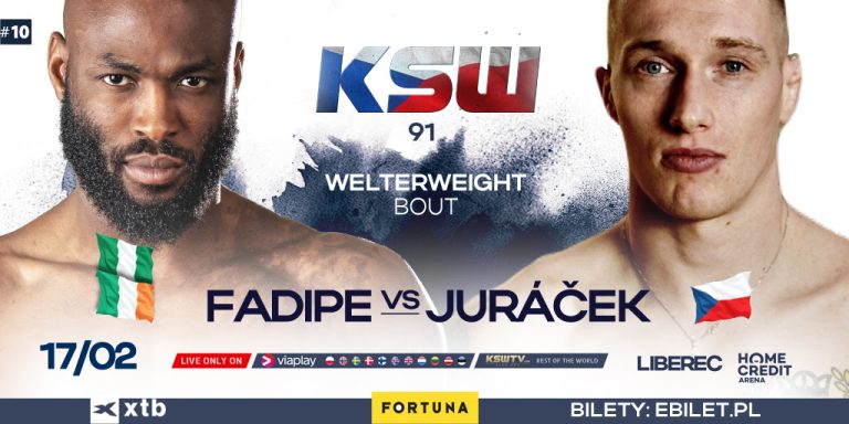 Henry Fadipe zmierzy się z lokalnym bohaterem na gali KSW 91 w Czechach