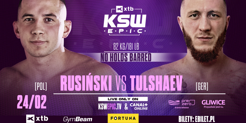 Konrad Rusiński z nowym rywalem na gali XTB KSW Epic