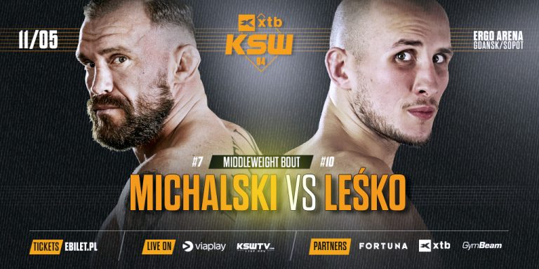 Bartosz Leśko zderzy się z Michałem Michalskim na własnej ziemi na gali XTB KSW 94