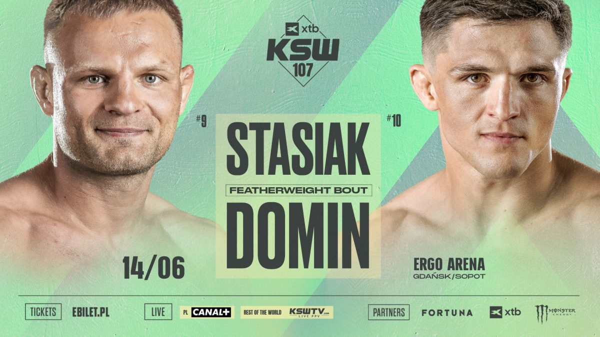 Damian Stasiak zmierzy się z Michałem Dominem w pożegnalnej walce na gali XTB KSW 107