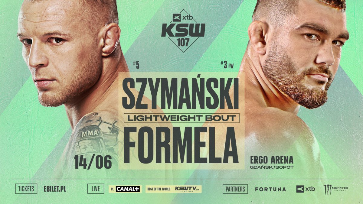 Roman Szymański zetrze się z Kacprem Formelą podczas XTB KSW 107