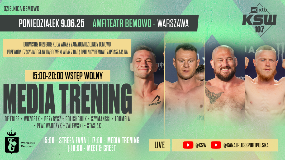 Media Trening i Strefa Fana przed XTB KSW 107